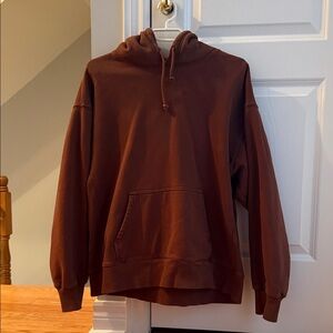 Aritzia TNA Chocolate Brown Hoodie